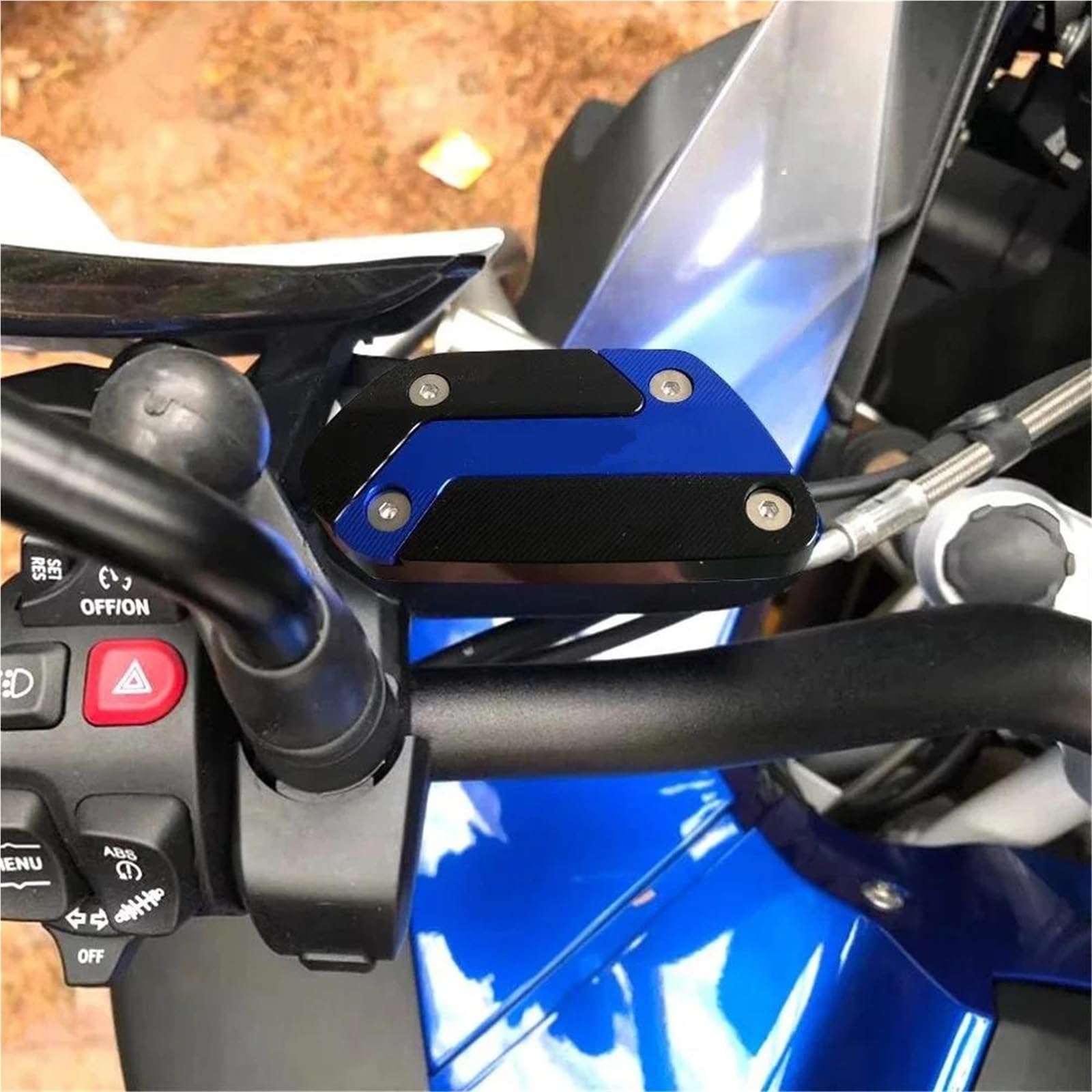Tappo Carburante Moto Per R 1200 GSA R1200GS R1250GS Per Adventure R1250 GS Moto In Alluminio Frizione Anteriore Tappi Serbatoio Fluido Freni Coperchio Serbatoio Dell'olio GFVFGNLNNA(Blue)