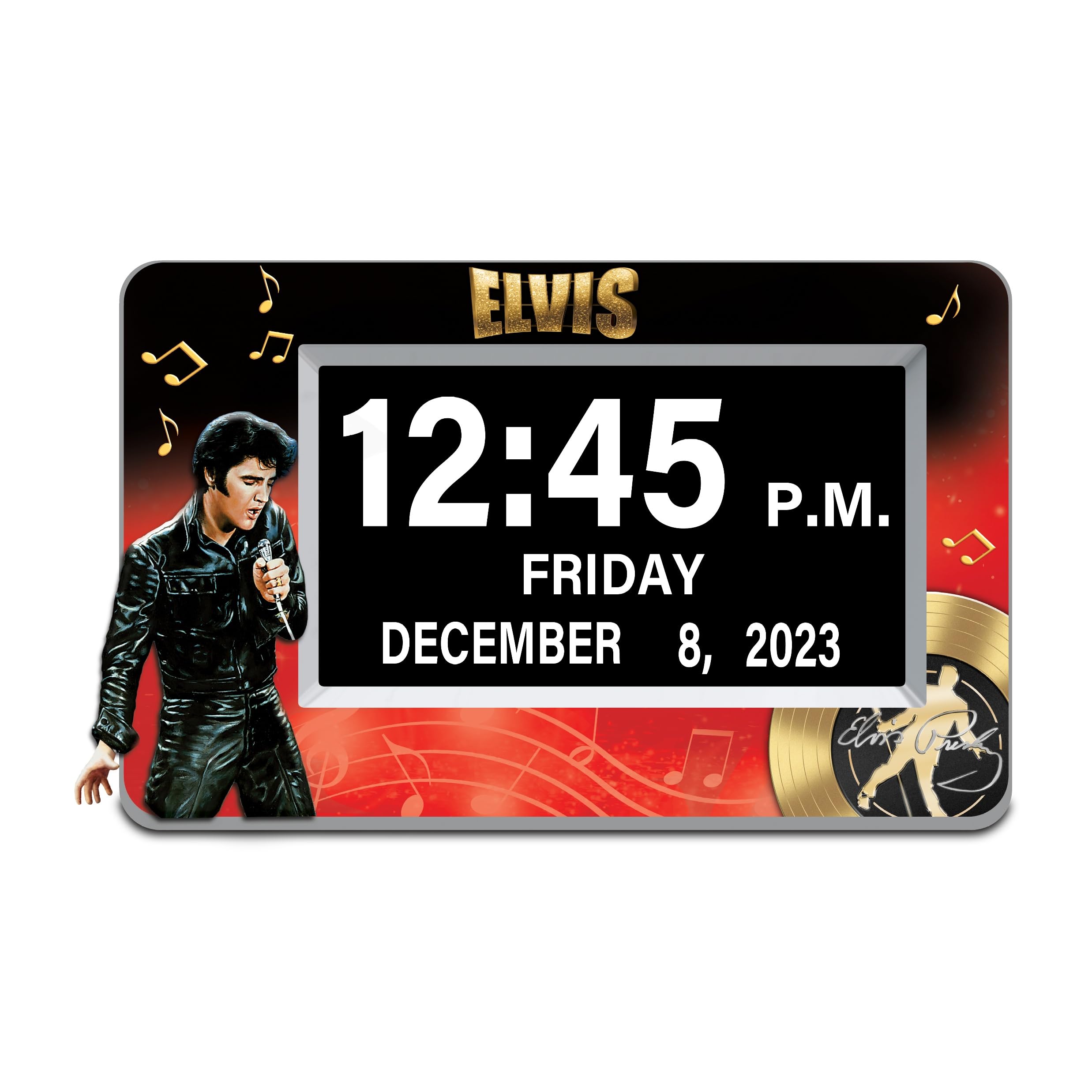 Amazon.com: The Bradford Exchange Elvis Presley Clock Featuring
