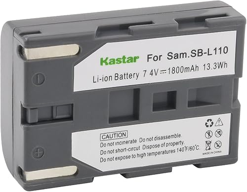 Kastar Batería SB-L110 para videocámara Samsung SCD23, SCD24, SCD27 MiniDV