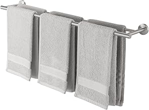 KES SUS304 Towel Rail Double Bath Towel Holder Stainless Steel Towel Rail Bathroom 86 cm Long Towel Holder Shower Towel Holder Wall Mounted Brushed A2001S86-2