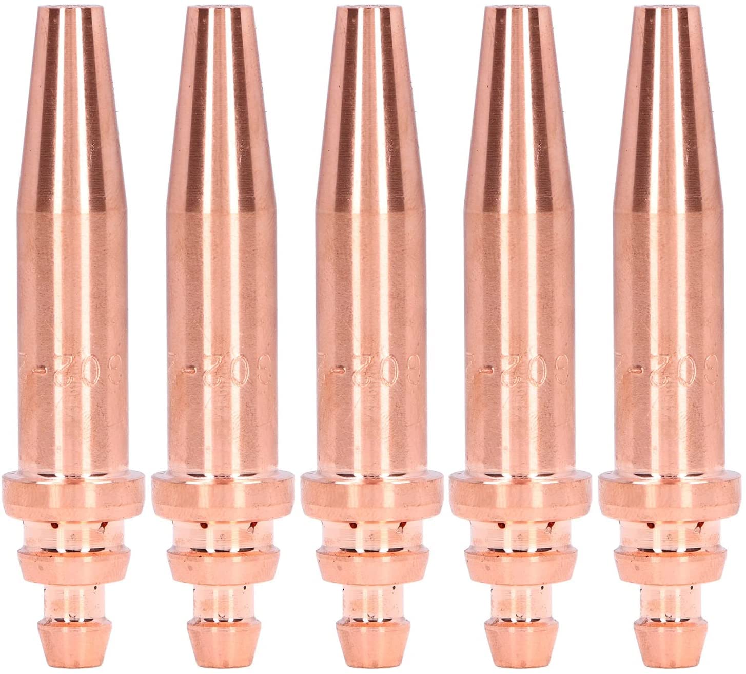 5 pièces embouts de coupe d'acétylène, embouts de soudage au gaz de buse de torche de coupe accessoires consommables pour Machine intégrée 2# G02-2