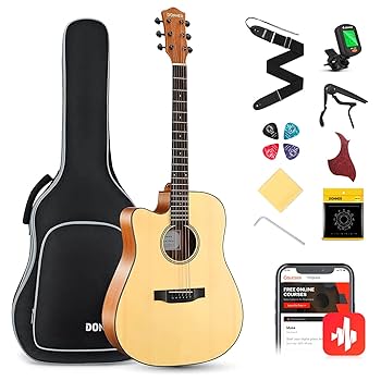 【美品】DONNER DAG-1C アコースティックギター Amazon.com: Donner Acoustic Guitar for Beginner Adult Full