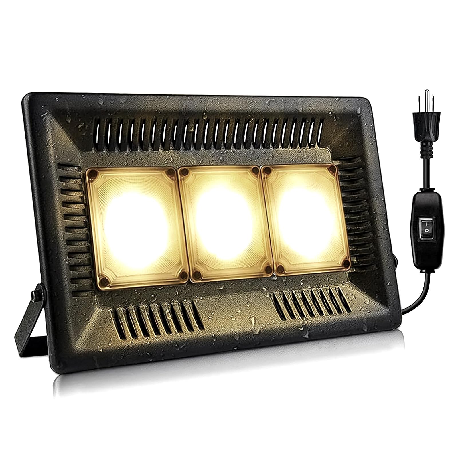 Image of 150W Waterproof Plant Light, Outdoor Grow Light,Sunlike,Full Spectrum LED Grow Lamp,Without Noise,Ultra Thin,Heat Dissipation,for Seedling Growing Blooming Fruiting