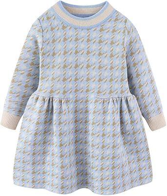 Mud Kingdom Little Girls Sweater Dress School Cute Bow