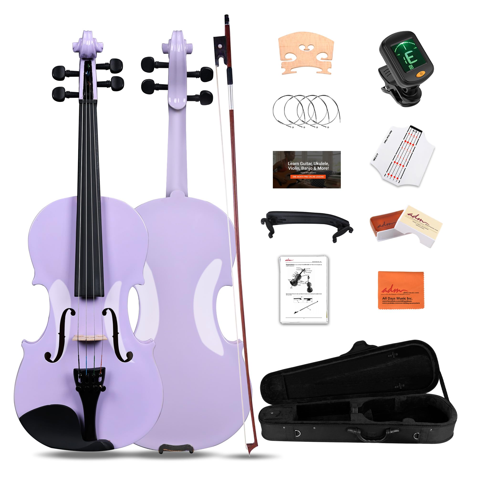 Amazon.com: ADM Acoustic Violin for Kids Beginners,1/4 Size