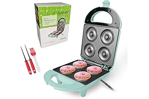 Make 4 Doughnuts with Mini Donut Maker for Kids