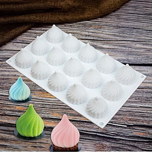Miniatura 4 de Molde de silicona para pastel de cebolla y torbellino de cono para chocolate, mousse, pudín, postre, pan, utensilios para hornear decoración (Onion