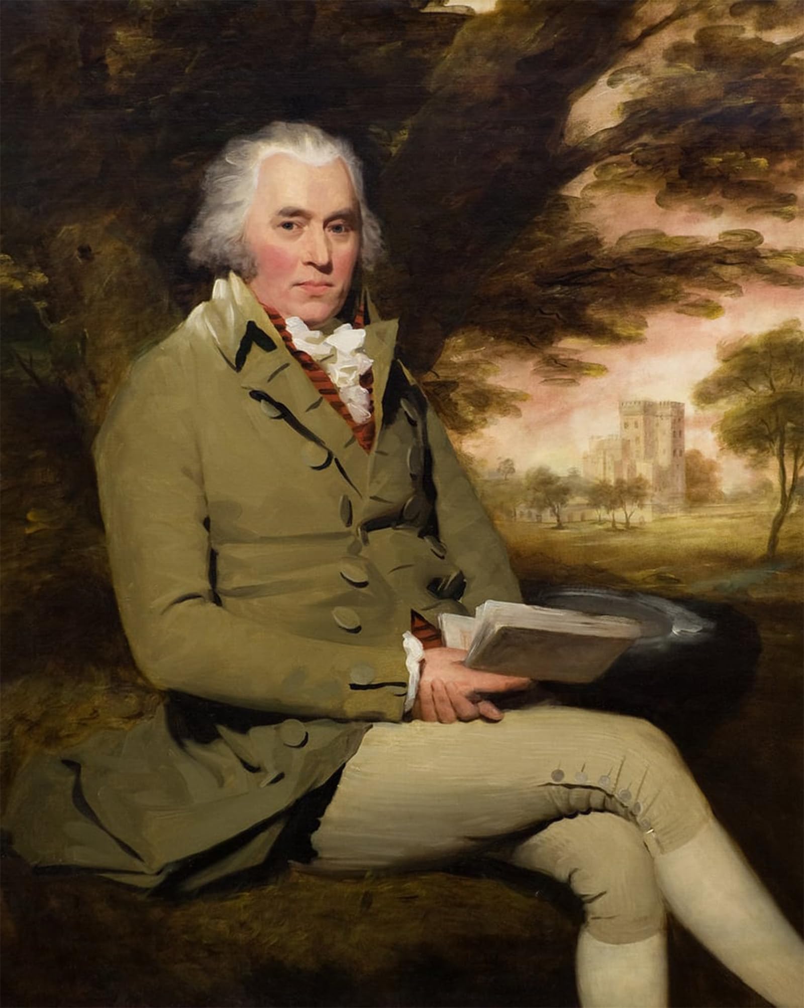 SERENDIPITP Vintage Picture Print on Canvas Wall Art Poster George Paterson of Castle Huntly by Henry Raeburn Artwork Print Poster for Wall Decor 60x90cm