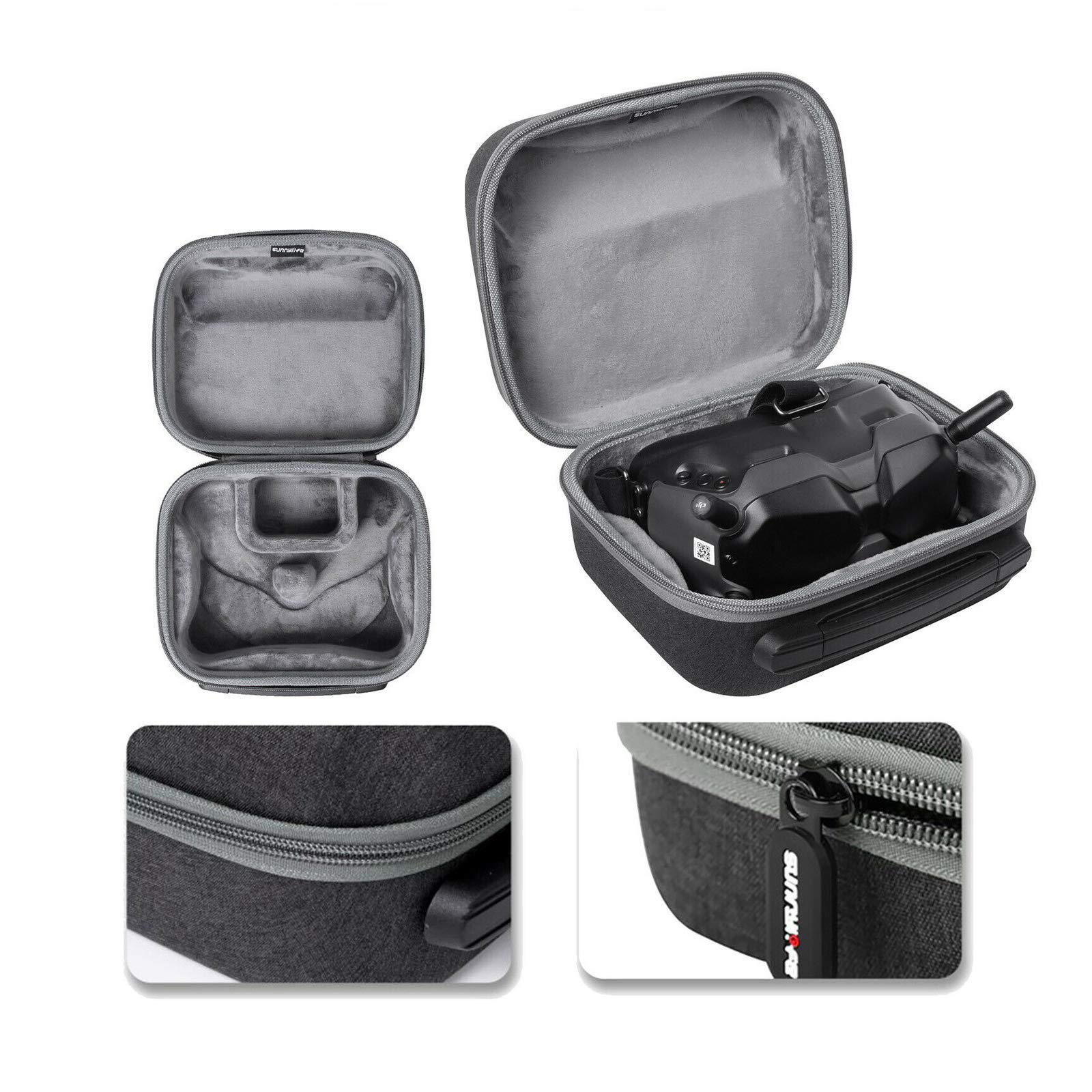 DJFEI Étui De Transport Rigide Pour FPV Goggles V2, Étui Portable Imperméable Coquille Dure Cas Voyage Espace De Rangement Sac De Transport Pour DJI