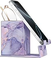 Vista 12 de FINTIE Soporte para lápices con soporte para teléfono, soporte para gafas, organizador de escritorio, mesita de noche, accesorios de oficina