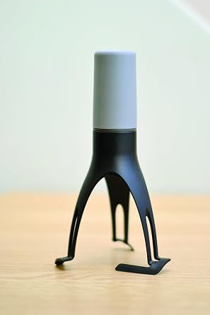Stirrtime - timed automatic stirrer - Food Stirrer with Nylon legs, Dishwasher Safe, 3 Speed, 10 min timer. Kitchen Accessory and Tools - Grey