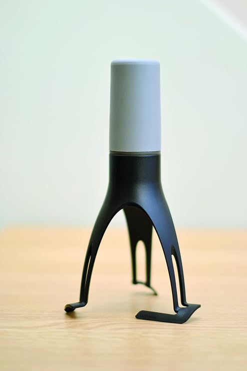 Stirrtime - timed automatic stirrer - Food Stirrer with Nylon legs, Dishwasher Safe, 3 Speed, 10 min timer. Kitchen Accessory and Tools - Grey