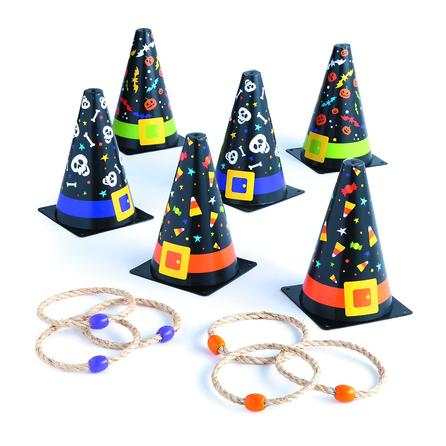 Halloween Witch Cone TOSS Game - Toys - 12 Pieces