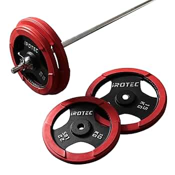 ショートラバーバーベル 70kgセット　アイロテック IROTEC IROTEC IROTEC（アイロテック）ショートラバーバーベル78KG