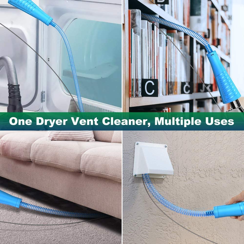 Dryer Vent Cleaner Kit Vacuum Hose Attachment, 32 Inch Washer and Dryer