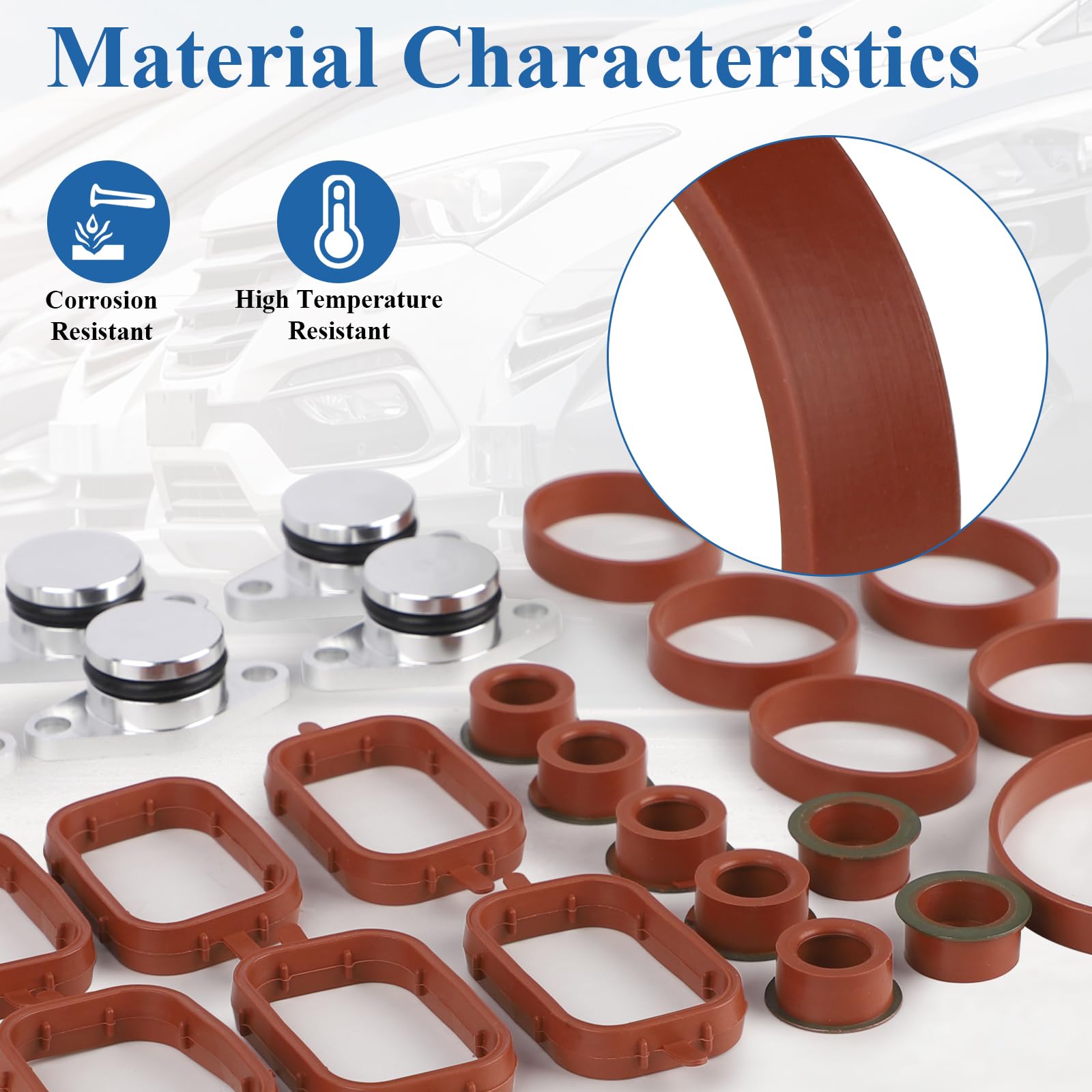 Frankberg Kit De Joints Sur Collecteur D'admission 6x22 Mm Pour E38 E39 E46 E60 E61 E63 E64 E65 E66 E67 E81 E82 E88 E90 E91 E92 E93 X3 E83 X5