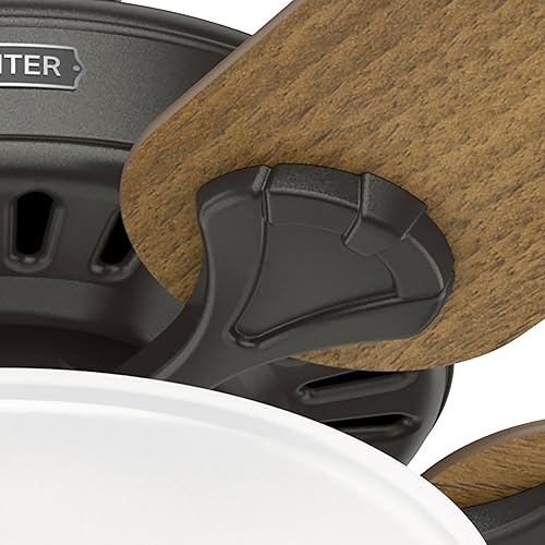 Miniatura 8 de Hunter Fan Company, 52726 Ventilador de techo de bronce noble de 52 pulgadas con kit de luz LED y cadena de tracción