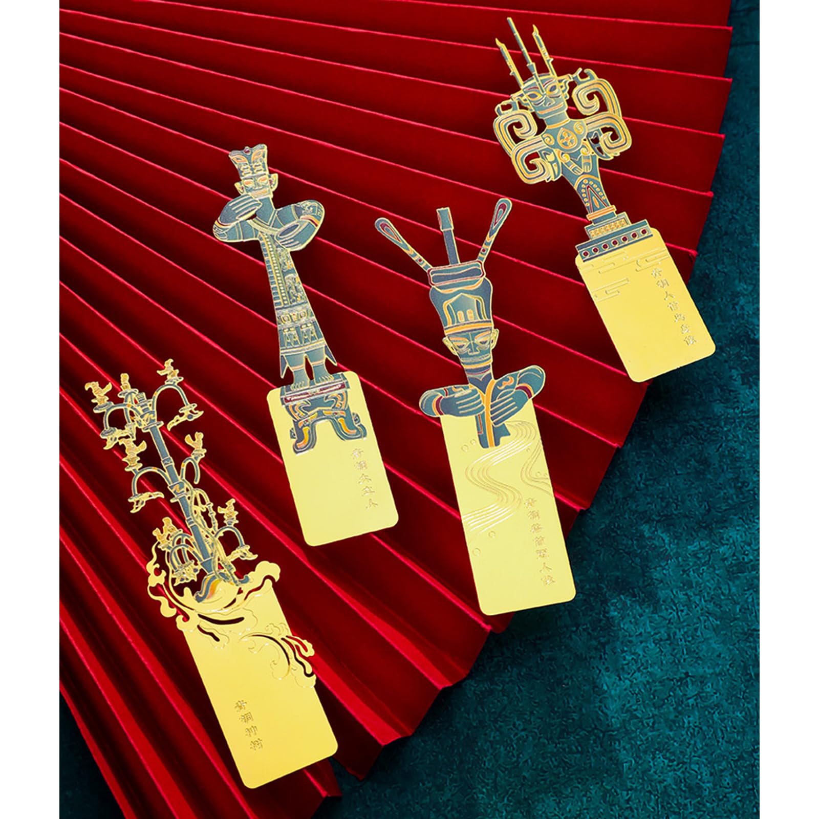 Segnalibro In Metallo Stile Cinese Vintage - Acciaio Inox, Motivi Prugna, Orchidea, Crisantemo, Regalo Elegante