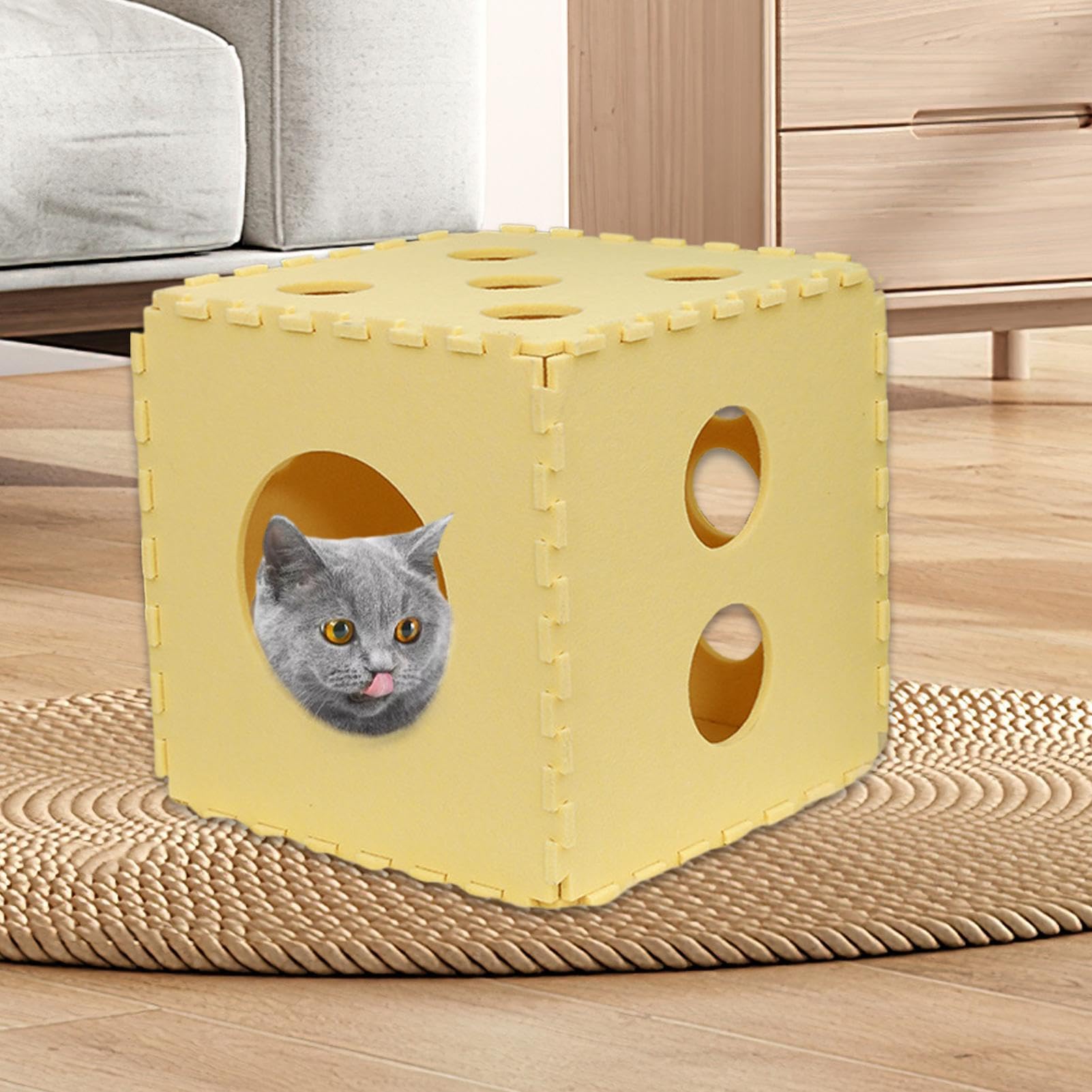 Cuccia Per Gatti Grande Case Feline Pieghevoli Lavabili Condomini Cubo Da