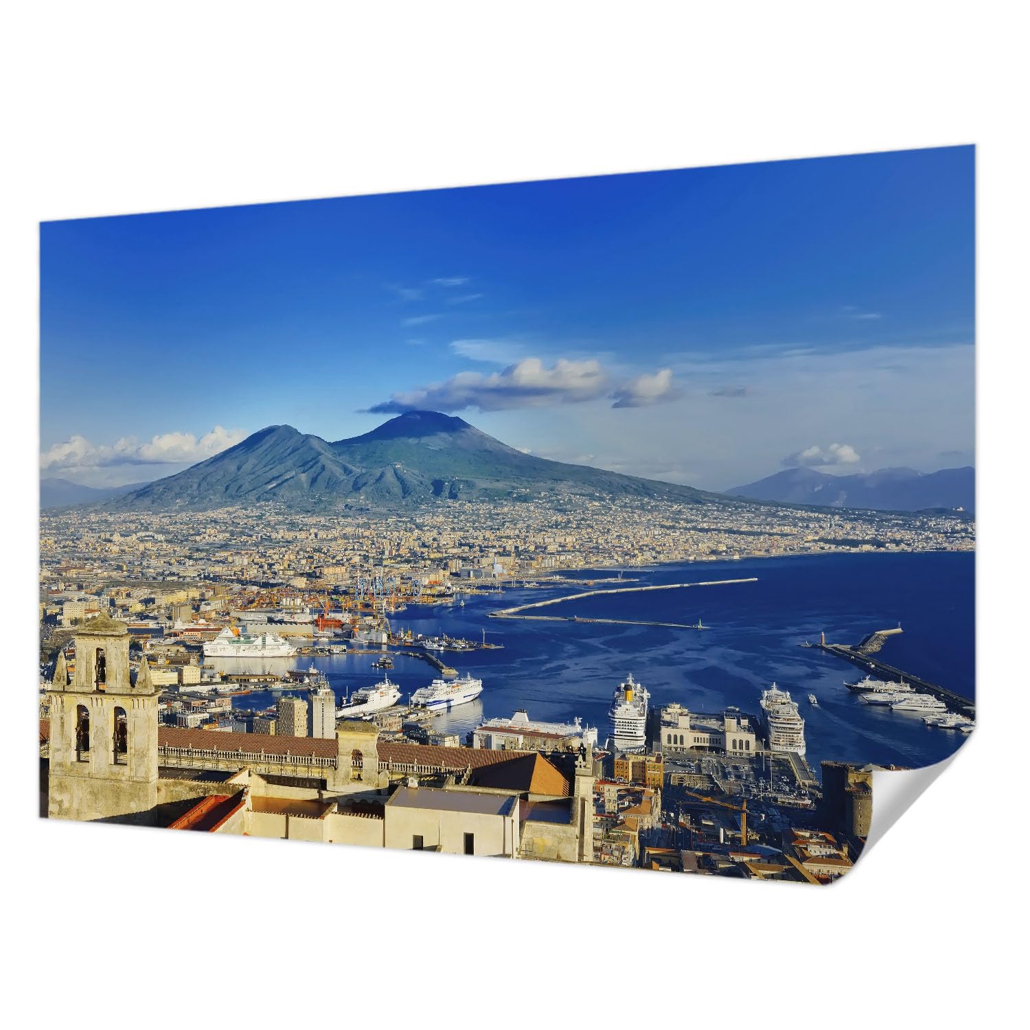 Papier peint lavable et résistant aux taches motif marin 152x104 cm Tulup