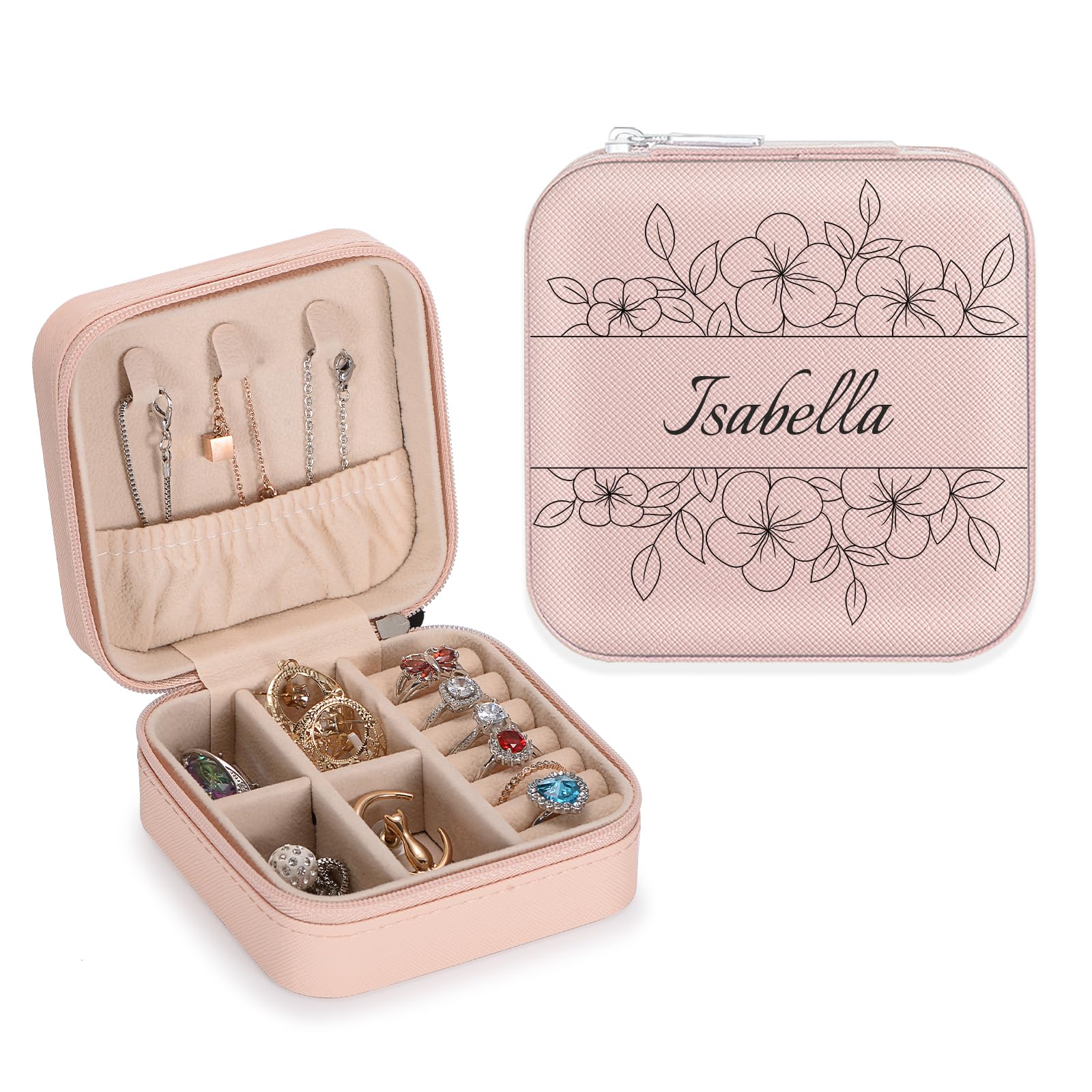 Joyero Espejo SPETYORT Joyero De Viaje Personalizado Para Mujer, Portátil  Organizador De Joyas, Pequeño Joyero Para Regalos De Niñas, Madre Y  Cumpleaños Joyero Viaje, image size:1600x1600
