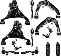 Vista 83 de Detroit Axle - Kit de suspensión completo de 12 unidades para Dodge Ram 1500 4x4 solamente - 2 brazos de control superiores y rótulas, 2 rótulas