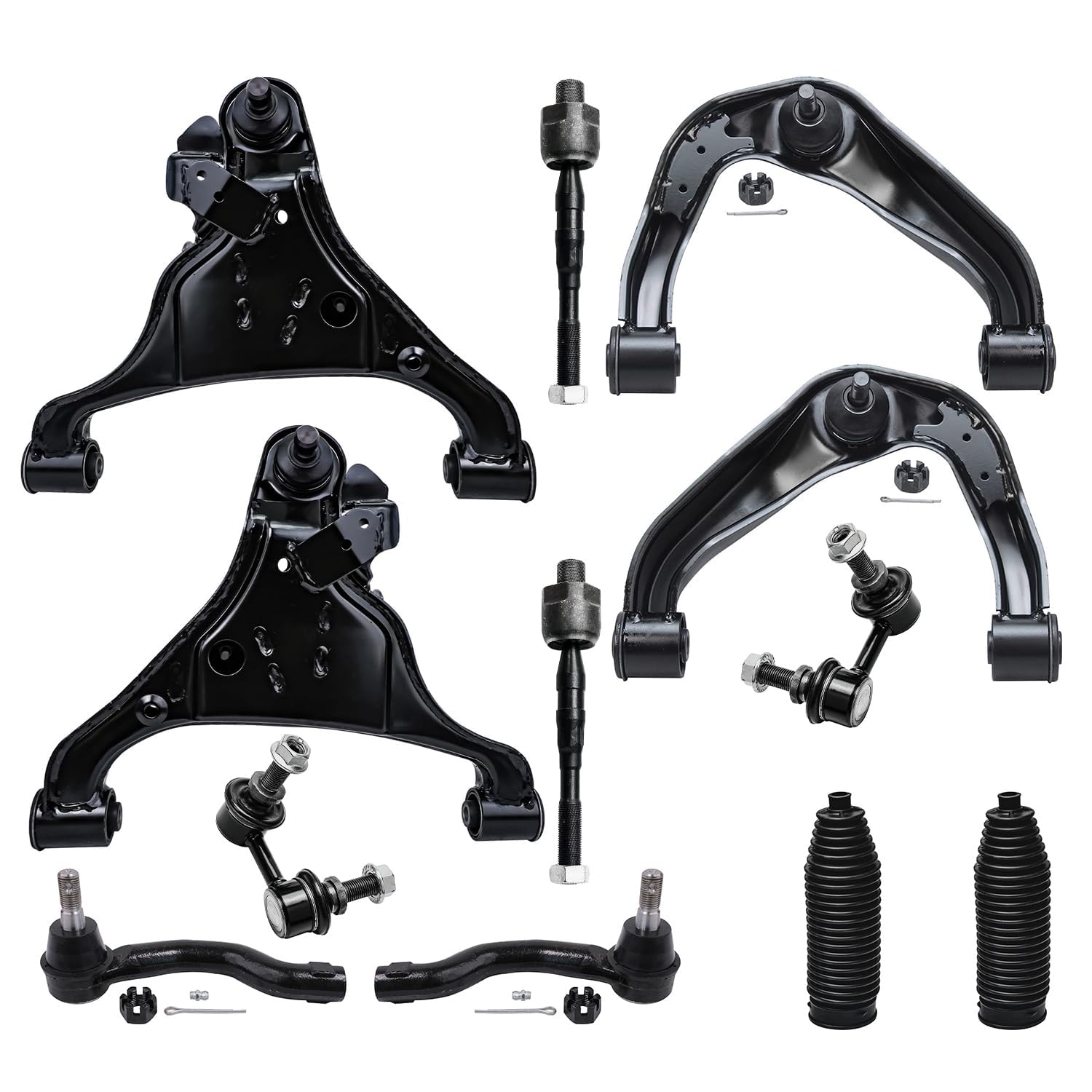 Detroit Axle - 12pc Front End Kit for 05-19 Nissan Frontier 05-15 Xterra