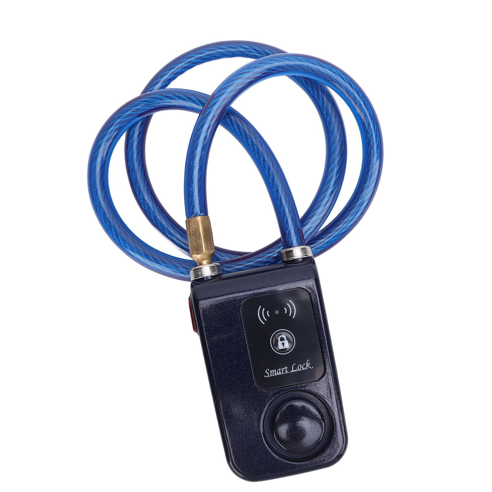 Generic Lucchetto per Moto Bluetooth Senza Chiave con Allarme Vibrazione Regolabile Antifurto per Appassionati di Guida Acciaio ABS Resistente All'acqua IP44 (BLUE)