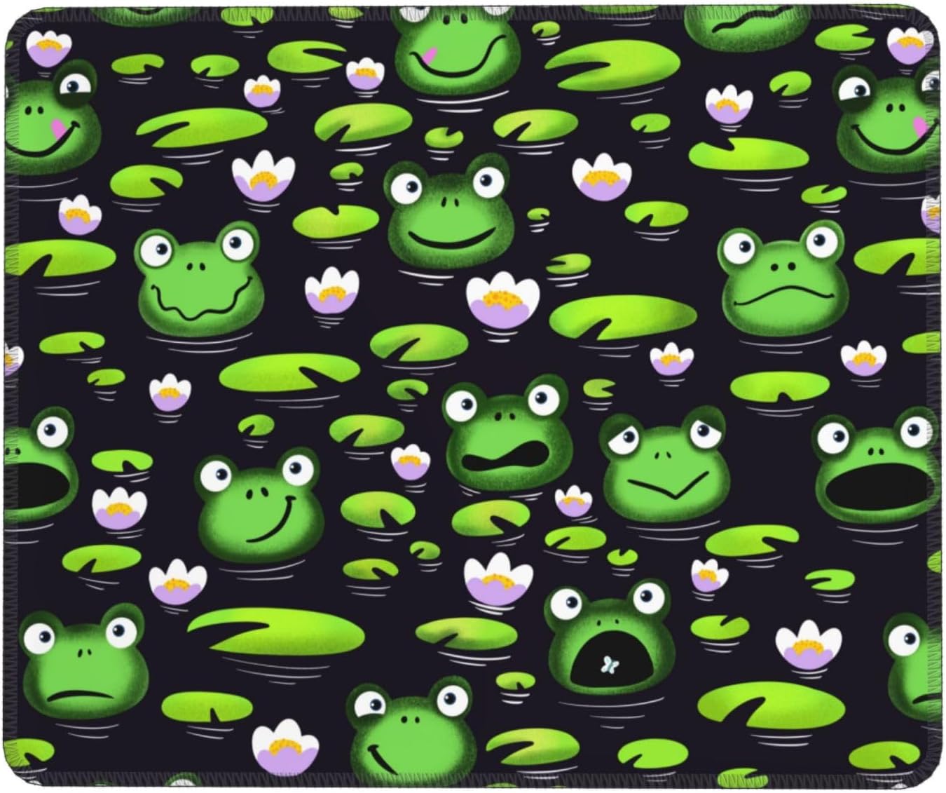 Frog and Water Lily MultiCode Small Mouse Pad Gaming Mouse Pad & Desk