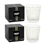 NEST New York Scented 3-Wick Candle Duo - Bamboo & Grapefruit&comma; 21&period;2 oz&comma; Pack of 2 - Up to 100-Hour Burn Time - Reusable Glass Vessel