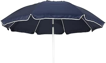 Ombrellone Da Spiaggia 220 Cm Con 8 Stecche Rinforzate In Fibra Di Vetro E Sacca Di Trasporto Rimini Plus 89458371 - Foto 3