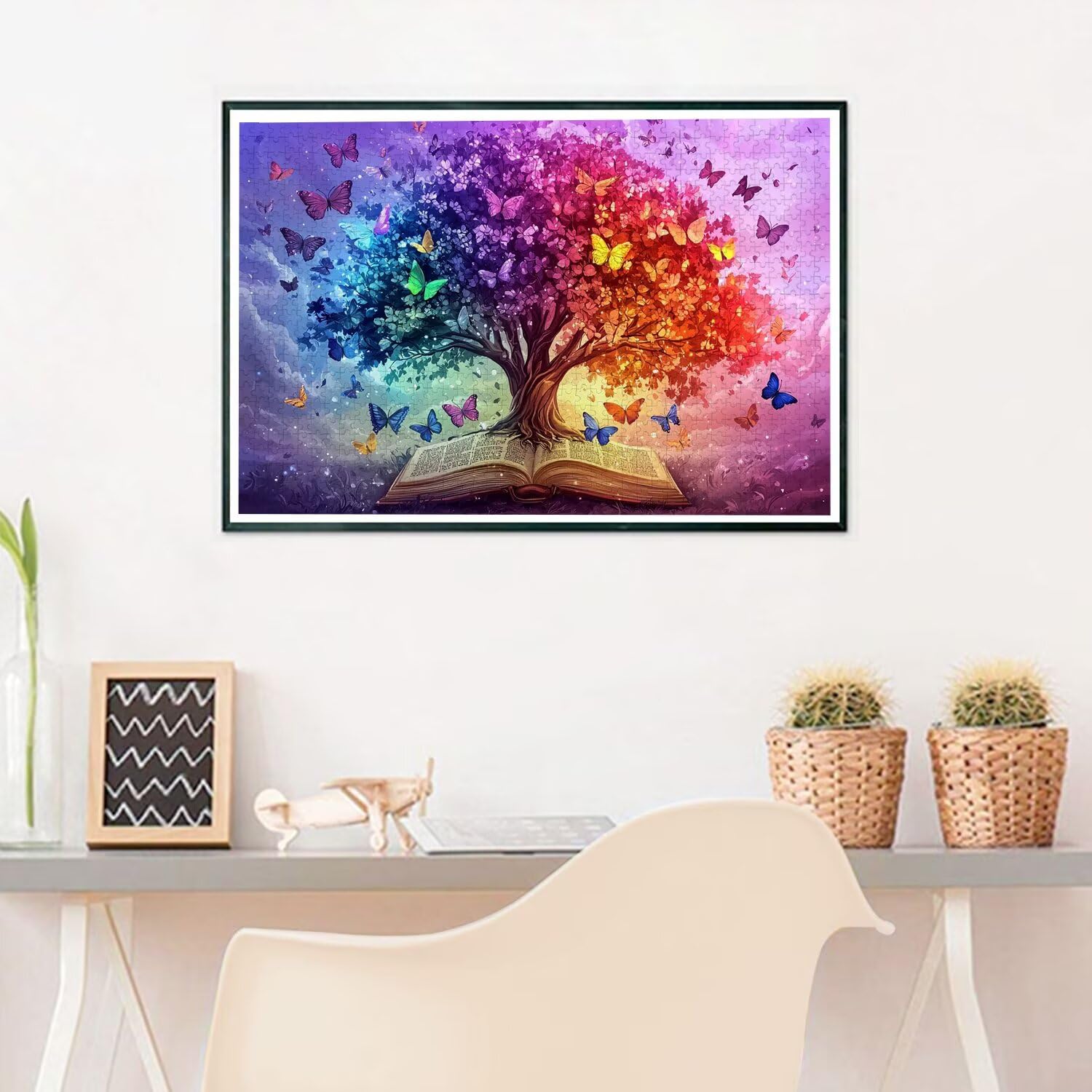 Puzzle 2000 Piezas, Puzzle Árbol de Vida con Caja Regalo para Adultos, DIY 2000 Piezas Rompecabezas de Madera para Adultos, Rompecabezas Desafiante para Decoración Hogar y Paredes, Regalo Mujer, A-43