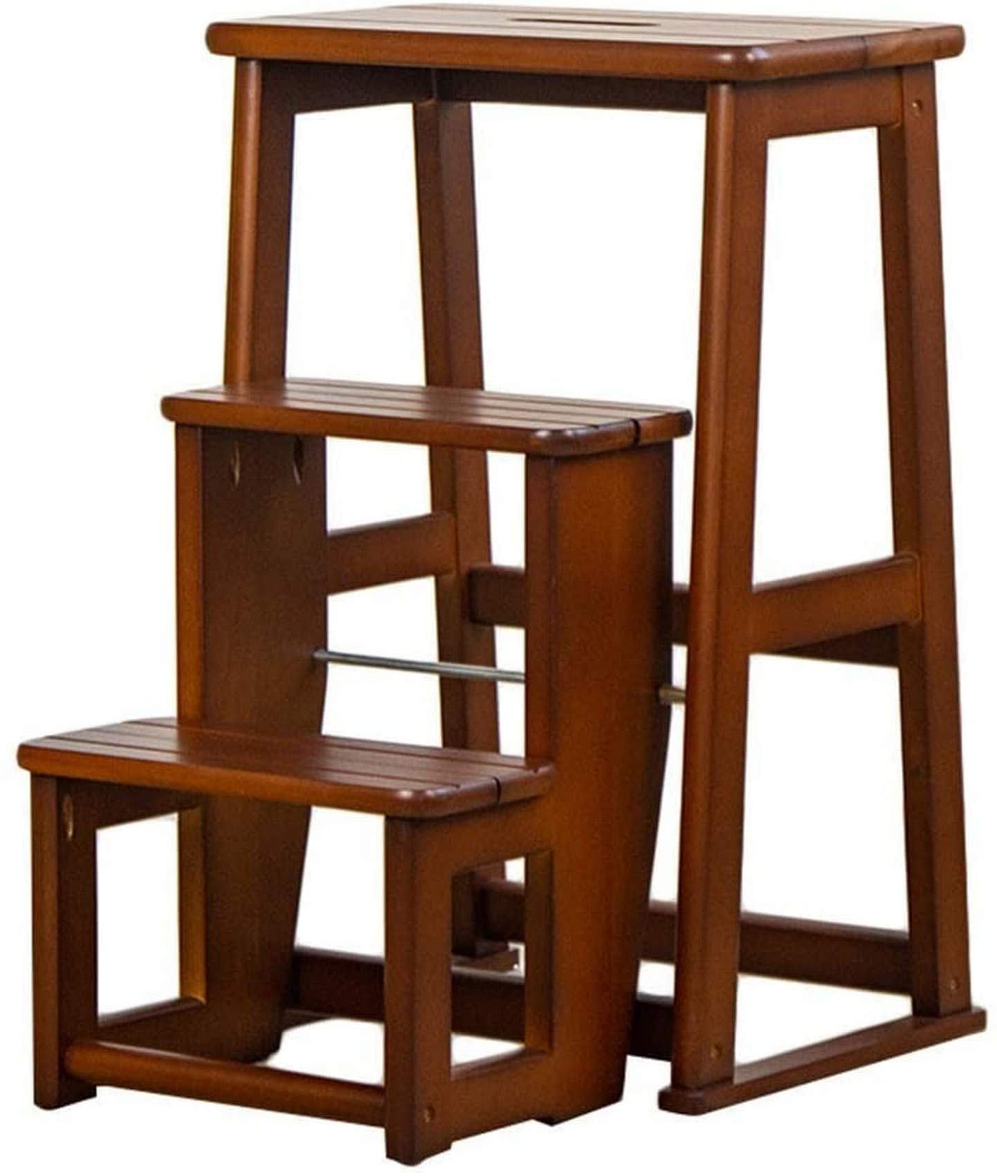 Taburete de escalera para soporte de flores y organización en cocinas y salones
