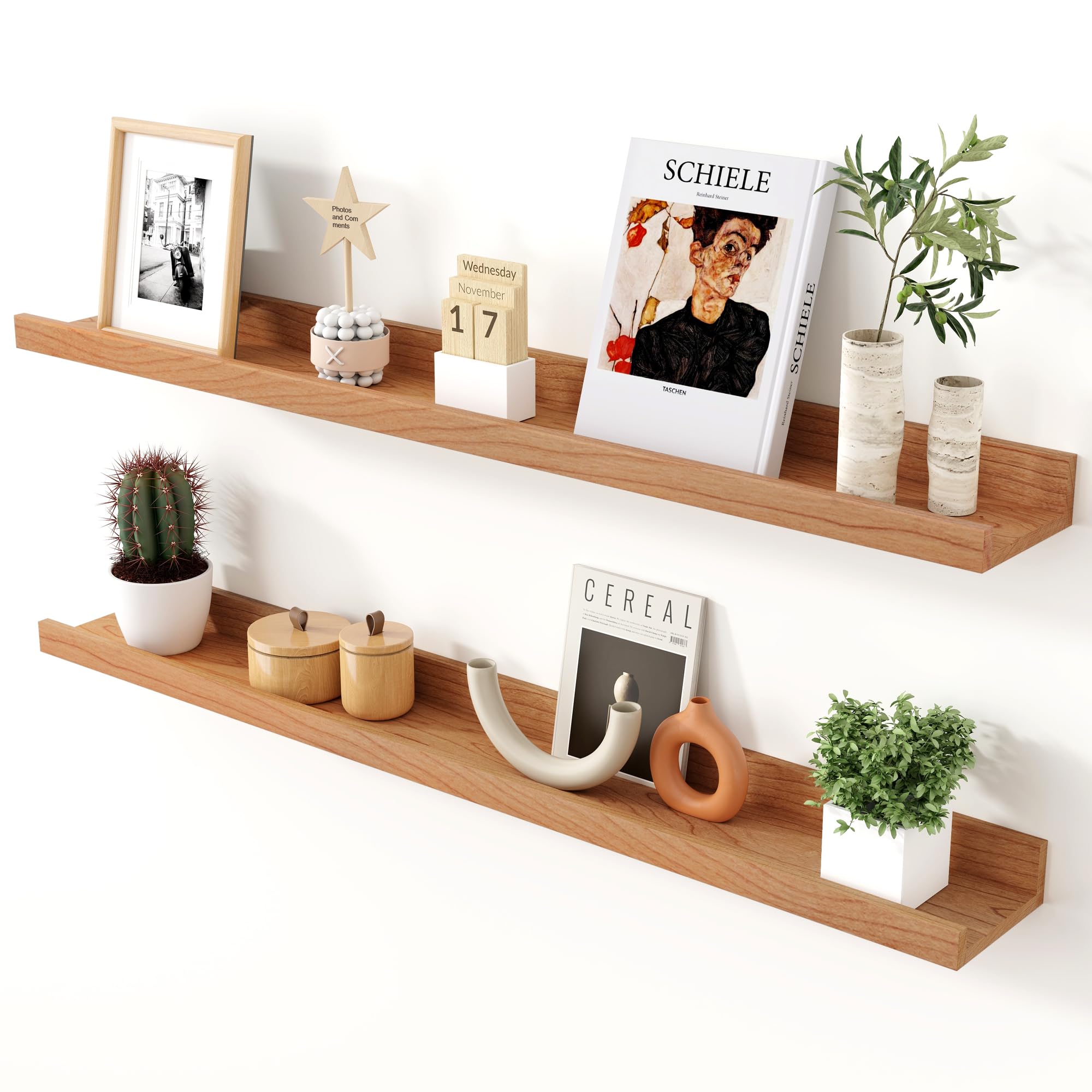 Amazon.com: Axeman Cherry Picture Ledge Shelf, 36 Inch Floating