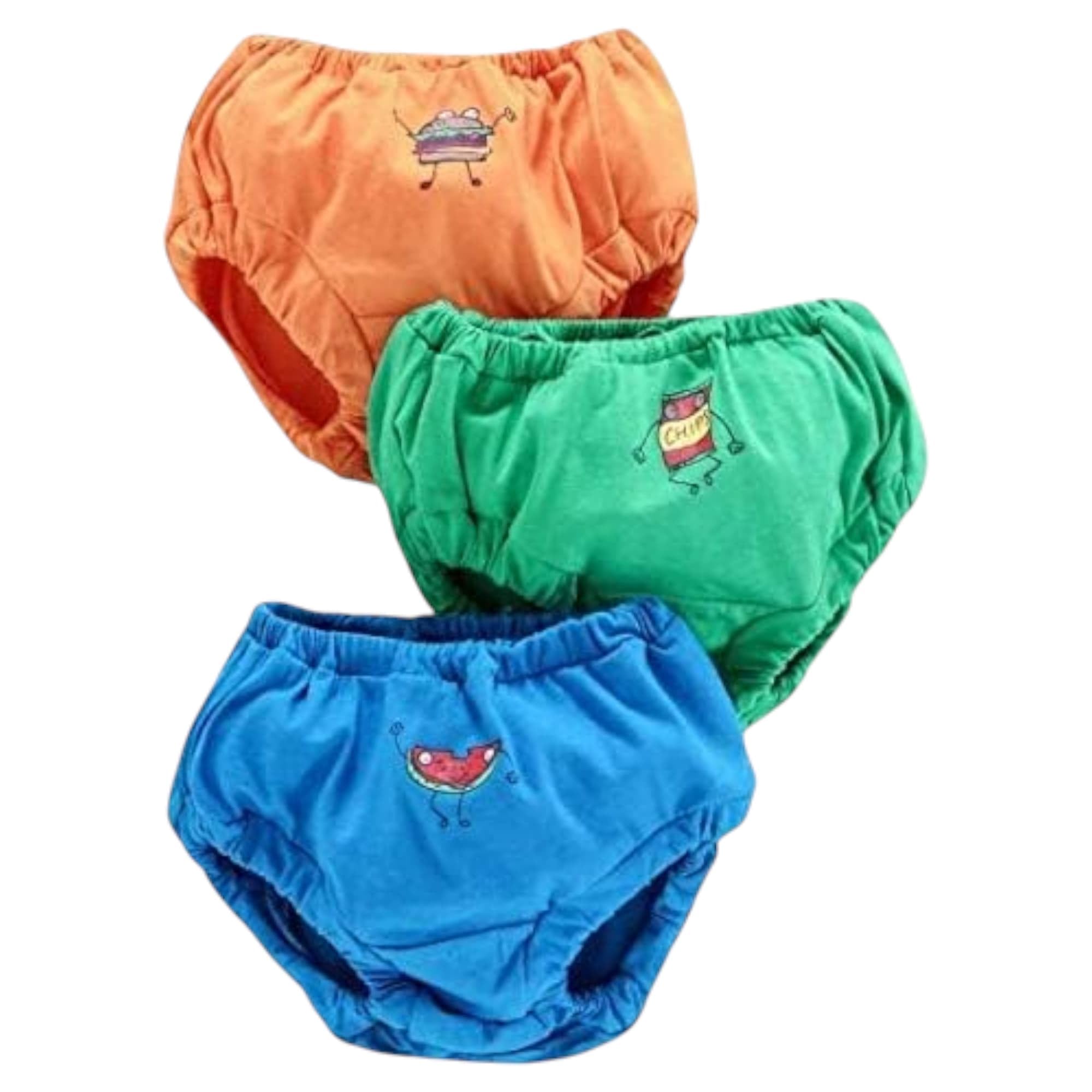 Baby Girls' Cotton Training Pants, Pack of 3,6 and 12Pastel Colours with Cute Designs (in, Age, 0, 6 Months, Regular, 3, Dark Multicolour) (in, Age, 0 Months, 6 Months, Regular, 3, Dark Multicolour) - Image 4 thumbnail