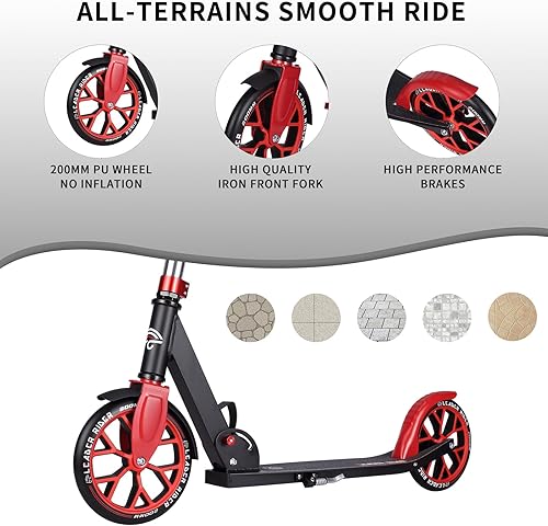 Miniatura 2 de Patinete plegable portátil para niños, diseño plegable y plegable con LED RGB de alta visibilidad en el vástago, ruedas y cubierta