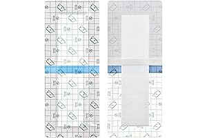 Extra Long Waterproof Surgical Bandages for Post Surgery Recovery or Wounds: 14 Count 4"x12"