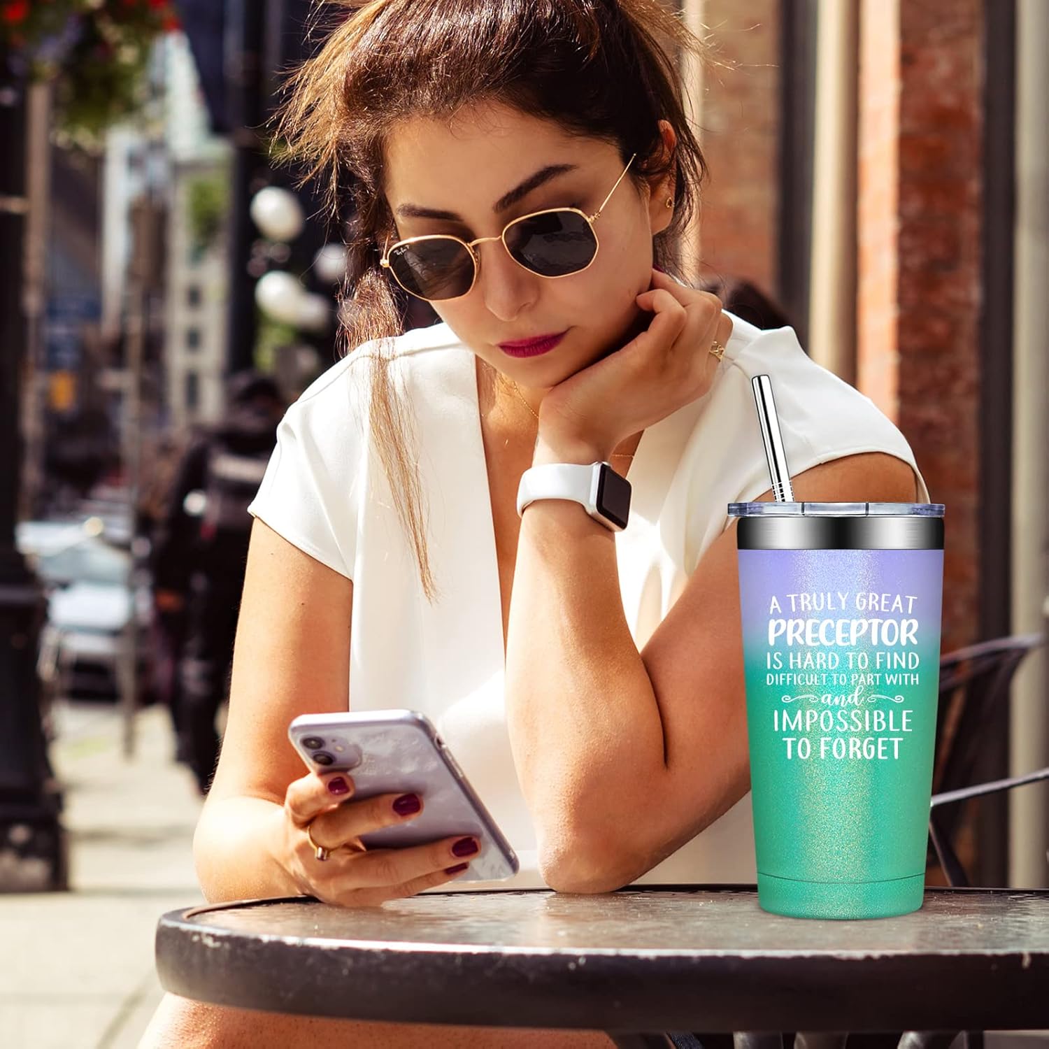 Nurse Preceptor Gifts - A Truly Great Preceptor Is Hard to Find - Preceptors Gifts Nursing - Thank You, Christmas Gift for Nurse Practitioner Women - 20oz Tumbler - Image 8