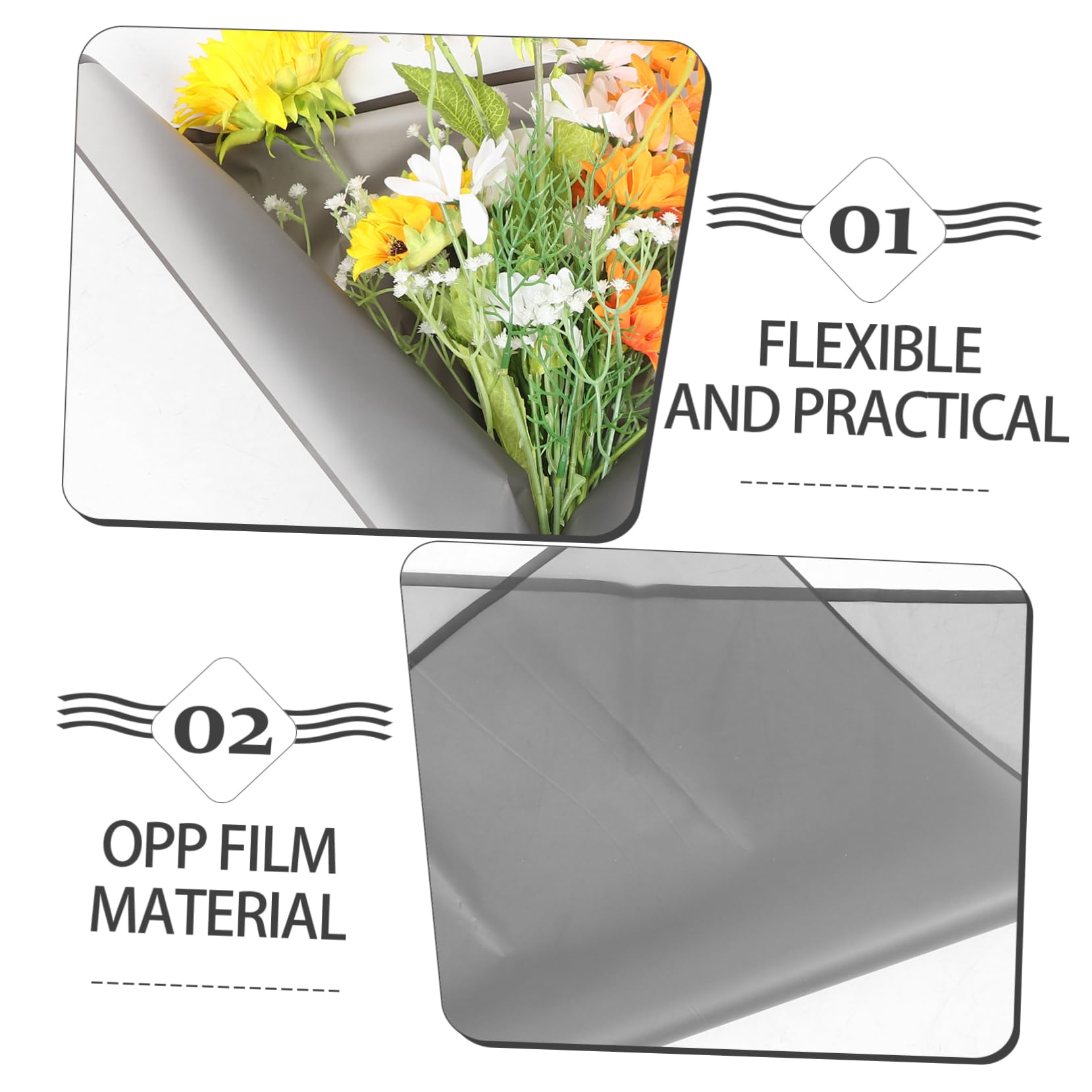 CATIEBYE Lot De 20 Feuilles De Papier Floral Pour Bouquets Fournitures De Magasin De Fleurs Pour Mariages Et Anniversaires