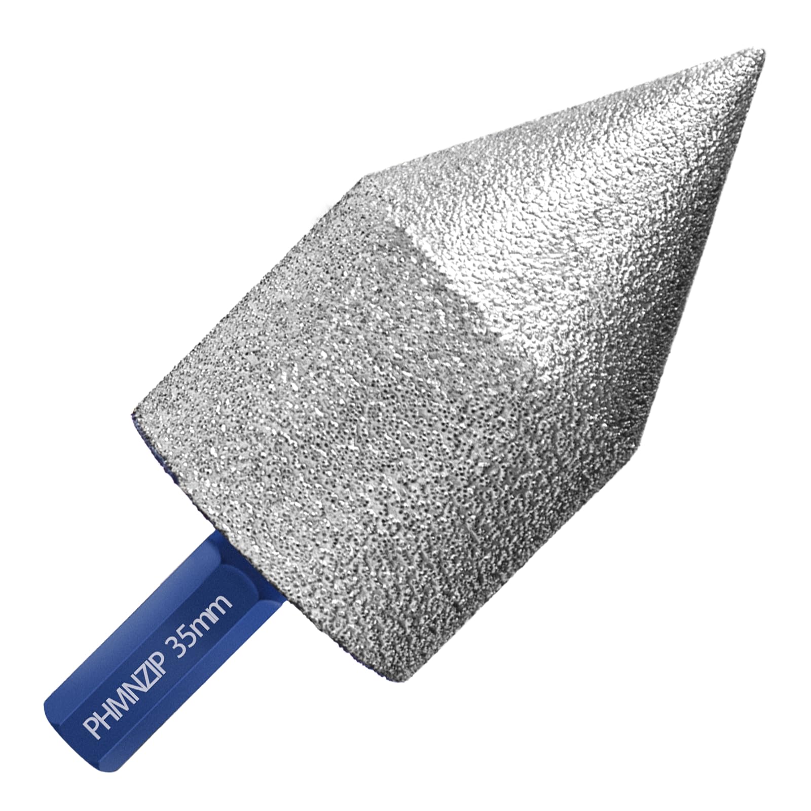 Punte Diamantate per Smussare 35 mm Esagono Gambo Smussatura di per Allargare i Fori Modellare Lucidare Smerigliare su Piastrelle di Ceramica Porcellana Marmo Granito Pietra Artificiale