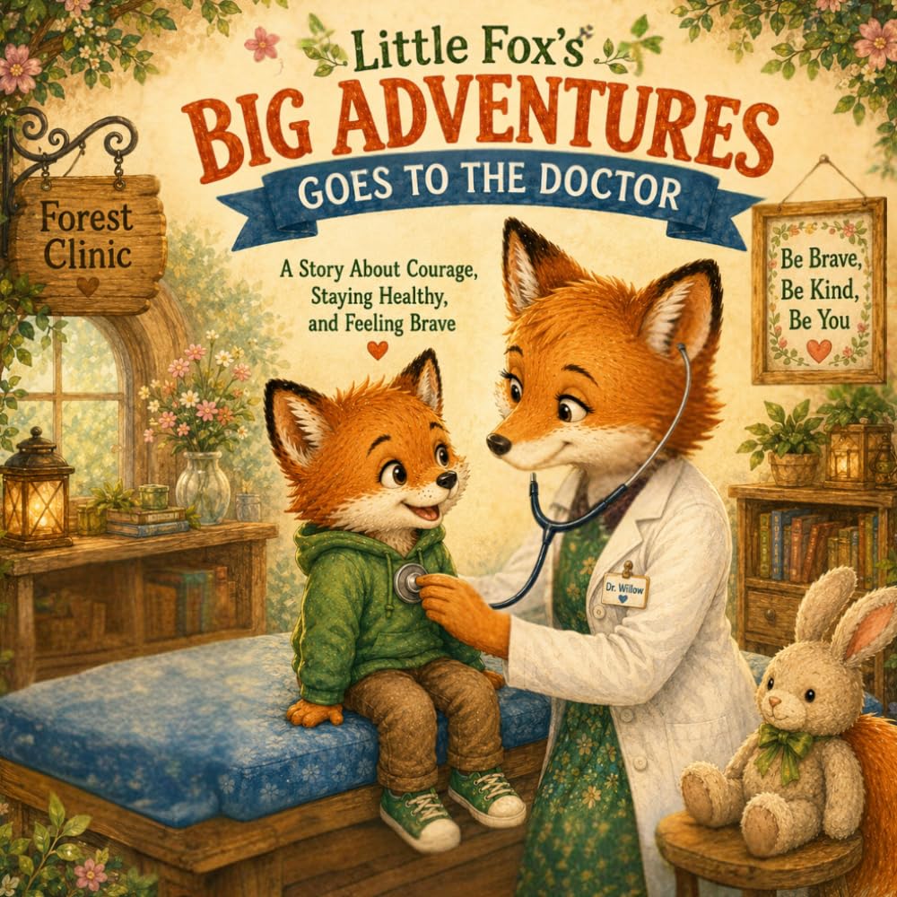 Little Fox’s Big Adventures: Goes to the Doctor: A Heartwarming Story About Doctor Visits, Courage, and Feeling Brave for Toddlers and Preschoolers