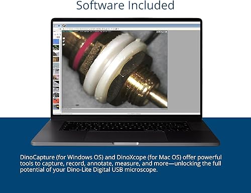 Miniatura 5 de Dino-Lite Microscopio digital USB AF3113T - 0.3MP, 20x -50x, ampliación óptica 200x, medición, compatible con WF-20, software WindowsMac incluido