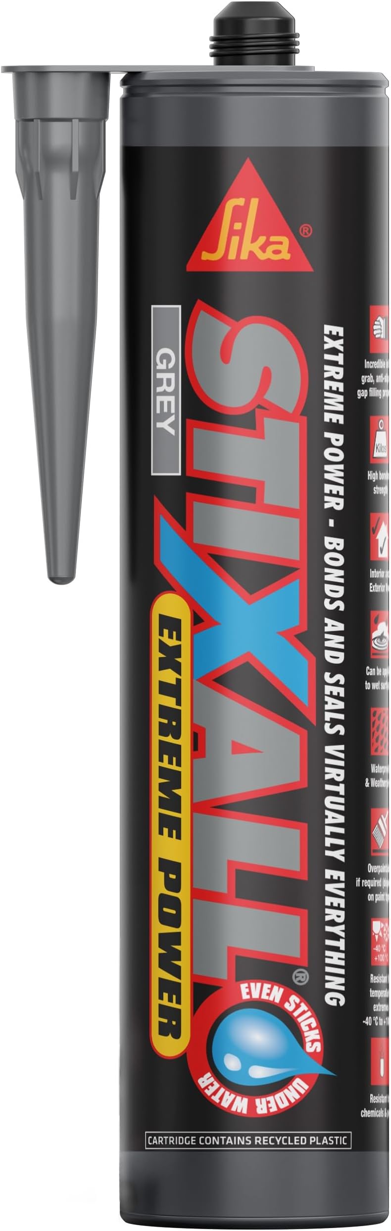 Stixall – Extreme Power Sealant And Adhesive – Waterproof – Grey – 290ml