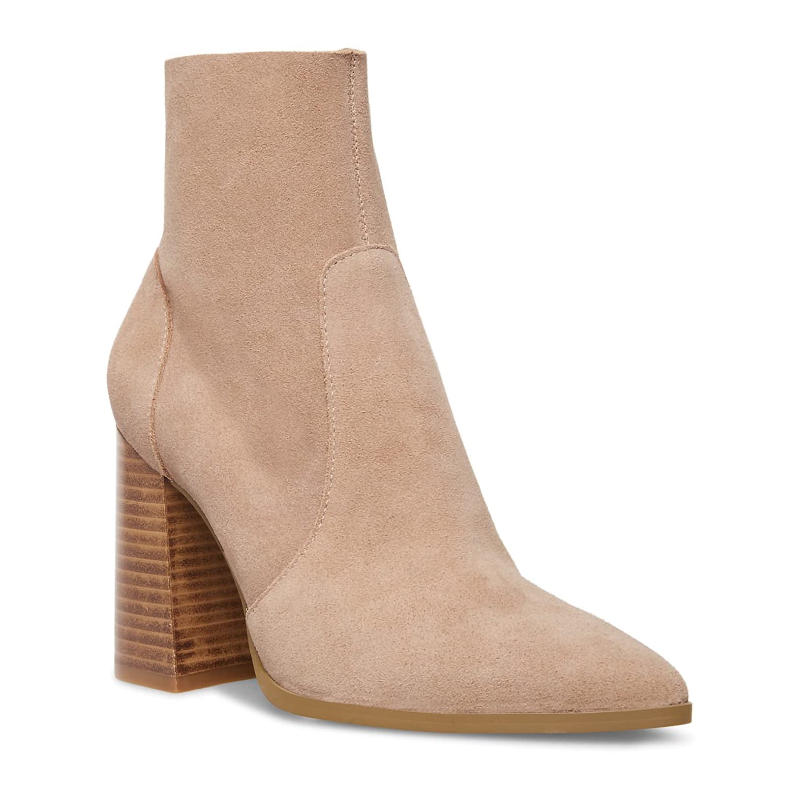 Women's Trendy Suede Chunky Block Heel Ankle Booties