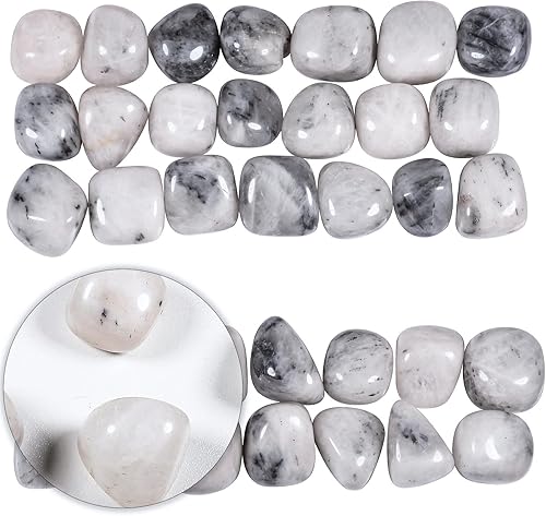 Miniatura 9 de Nupuyai Piedras pulidas pulidas de 1 libra (alrededor de 16.23 oz), cristales irregulares para curaciónenergíapiedras de ágata lisa Wicca para