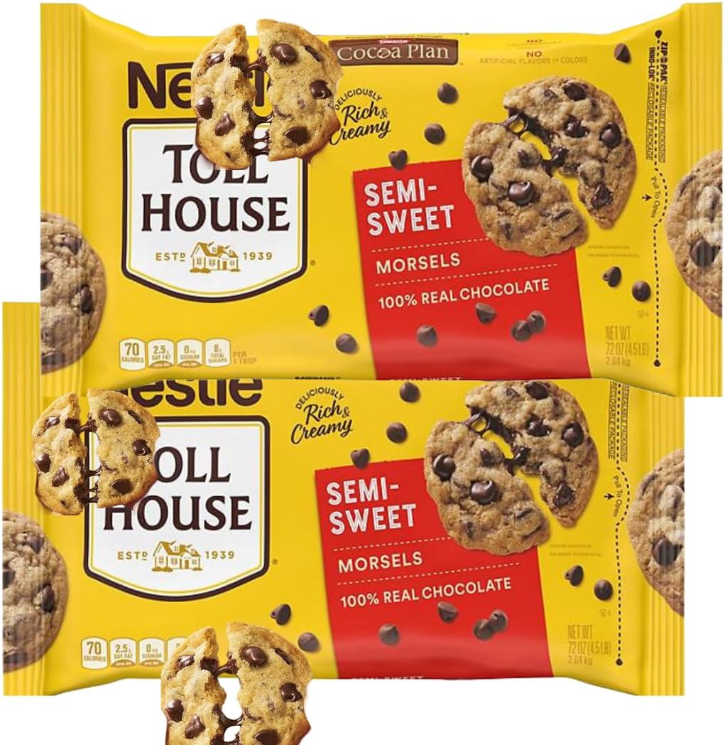 Chocolate Semi Sweet~Chips, 72 oz (72 Ounce(2 Pack))