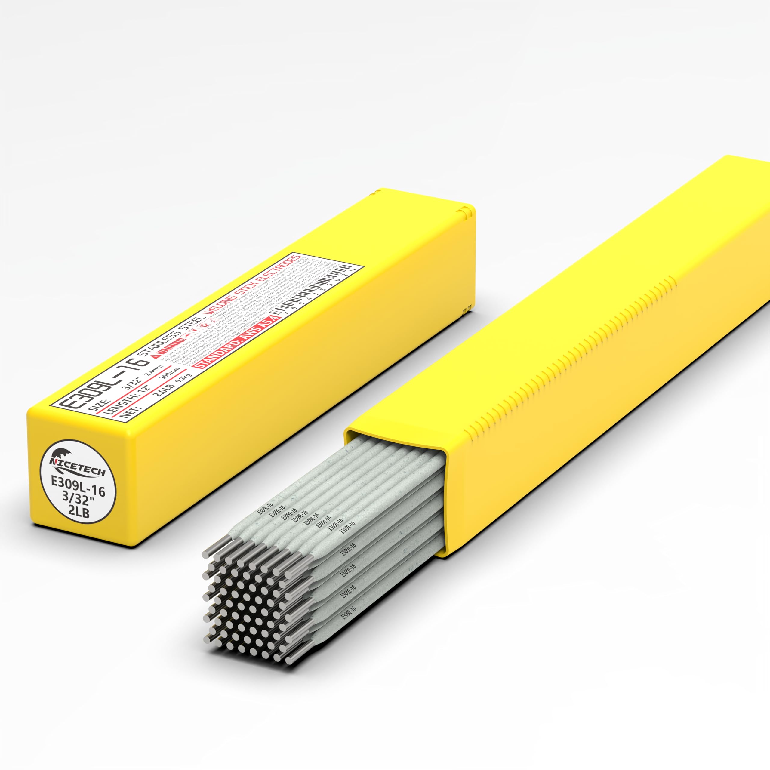 E309L-16 - Electrodos de acero inoxidable para soldadura por arco (3/32 pulgadas, 2 libras)