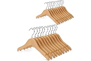 Nature Smile Kids Baby Children Toddler Wooden Shirt Coat Hangers