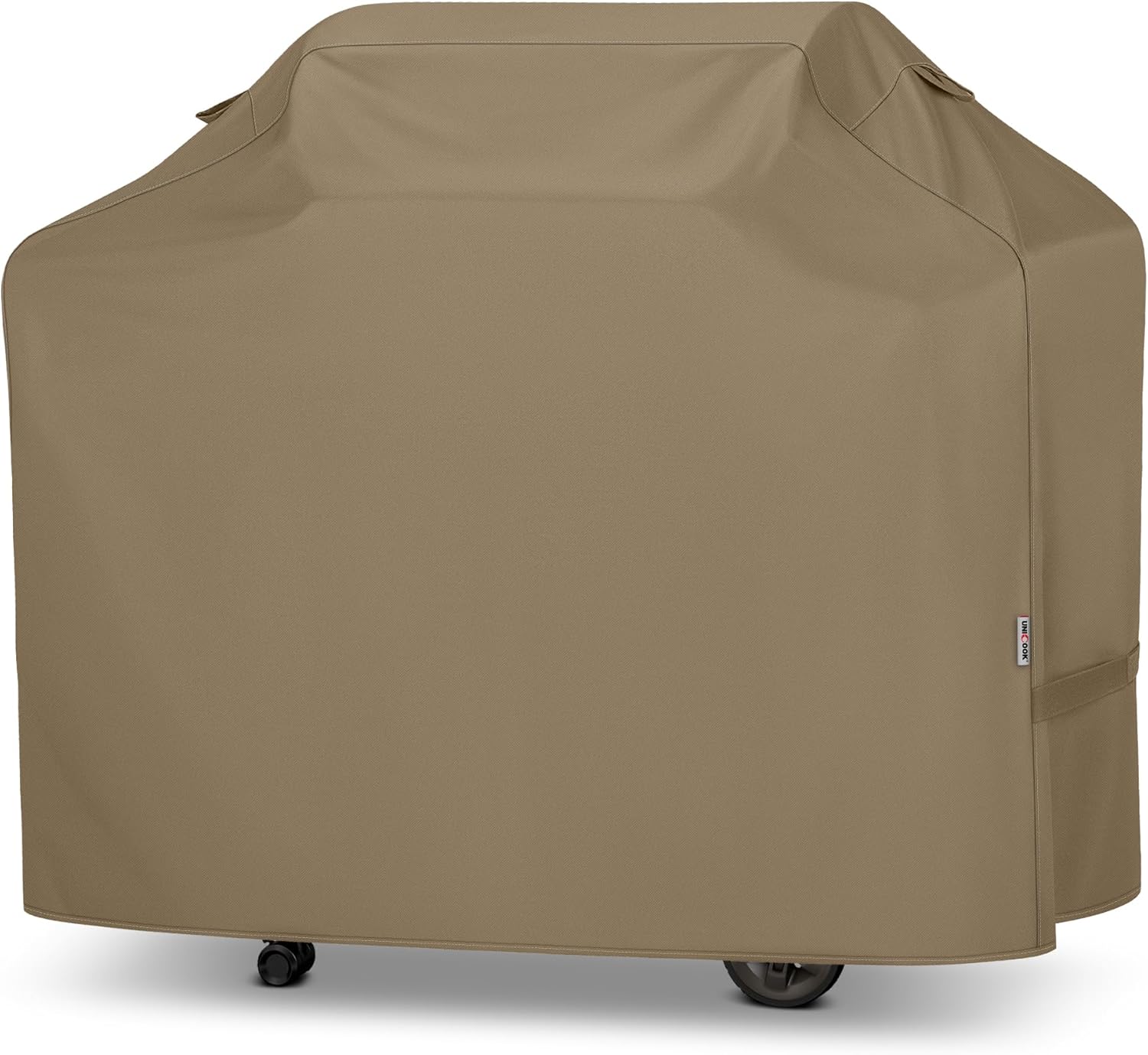 Unicook 55 Inch Grill Cover for Outdoor Grill, Heavy Duty Waterproof Gas BBQ Cover with Sealed Seam, Rip and Fade Resistant Barbecue Covering for Weber Nexgrill Charbroil, Neutral Taupe