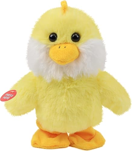 Miniatura 9 de Hopearl Juguete animado interactivo que habla y repite lo que dices, juguete animado interactivo eléctrico de peluche para niños pequeños, amarillo,